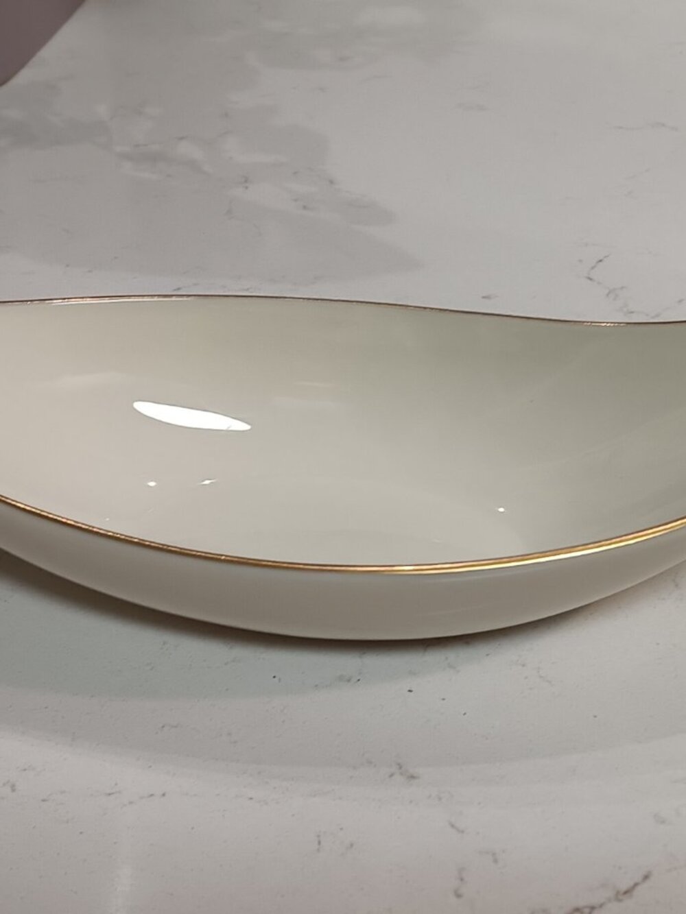 Lenox 9" Porcelain Flared Oval Candy Bowl